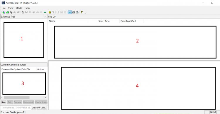 image system ram using accessdata ftk imager lite